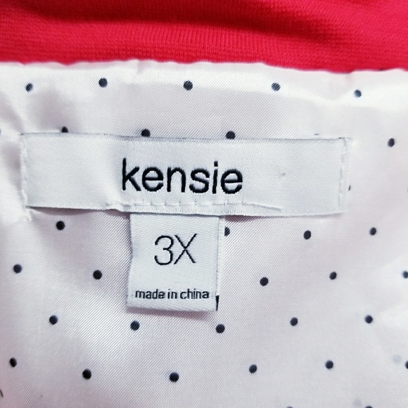 Kensie Plus Size Fitted 3/4 Sleeve Blazer 3X - Picture 6 of 7